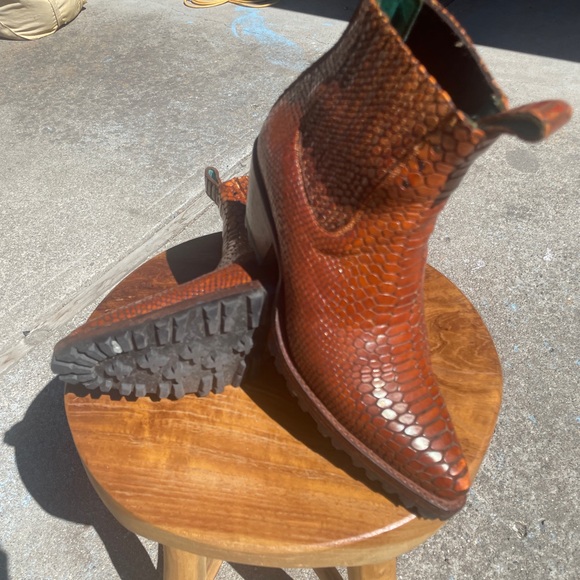 PSkaufman Hand dyed twister cowboy boots with Alta sole 8.5 - Picture 10 of 10